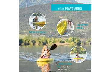 Image of Lifetime Products Wave 60 Sit-On-Top Youth Kayak w/Paddle