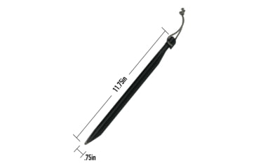 Image of LiteFighter Gear J-Stakes, Set of 6, Black, 7.75in x 0.5in, JS1106-BLK