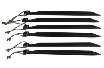 Image of LiteFighter Gear J-Stakes, Set of 6, Black, 7.75in x 0.5in, JS1106-BLK