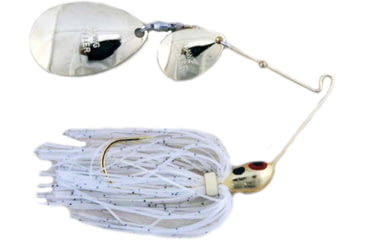 Image of Lunker Lure Proven Winner Double Colorado/Indiana Blade Spinnerbait, Gold Head/Gold Glimmer Skirt, 3/4oz, PW3634