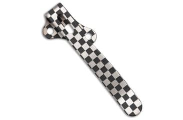 Image of Lynch Northwest Lynch Northwest Demko Standard Right Hand Ti Pocket Clip - Checkerboard, Gray/Black, adult, BHQ-224289