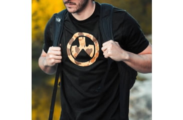 Image of Magpul MAG1527-001-S Raider Camo Icon CVC Black Cotton/Polyester Short Sleeve S
