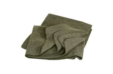 Image of Major Surplus 80% Wool 4Lb Military Blanket, Olive Drab, 66 in x 90 in, 02-0311004412