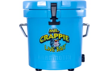 Image of Mammoth Coolers Mr. Crappie Live Bait Bucket, Light Blue, MB10-292-MRC