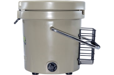 Image of Mammoth Coolers Mr. Crappie Live Bait Bucket, Tan, MB10T-MMRC