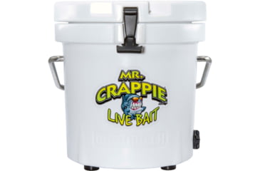 Image of USED Mammoth Coolers Mr. Crappie Live Bait Bucket, White, MB10W-MRC, EDEMO1