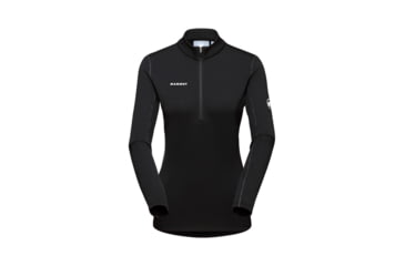Image of Mammut Aenergy ML Half Zip Pull Top - Womens, Black, Small, 1016-01110-0001-113