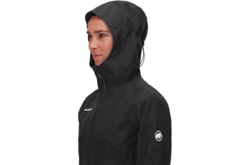 Image of Mammut Alto Light HS Hooded Jacket - Womens, Black, Extra Small, 1010-30670-0001-112