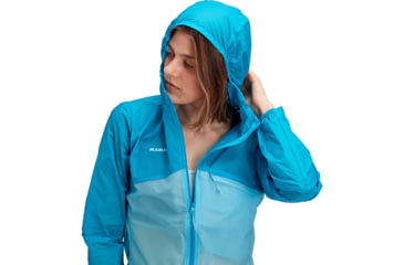 Image of Mammut Convey Hooded Jacket - Womens, Ocean/Whisper, Large, 1012-00120-50317-115