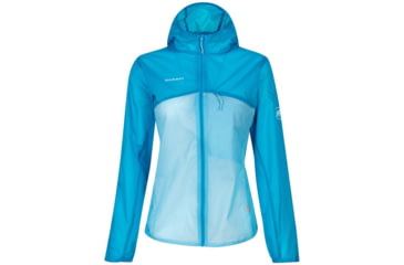 Image of Mammut Convey Hooded Jacket - Womens, Ocean/Whisper, Large, 1012-00120-50317-115