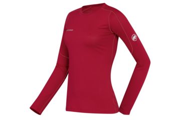 Image of Mammut Go Dry Longsleeve - Women's-Claret-X-Small