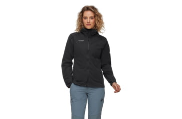 Image of Mammut GRANITE SO Hooded Jacket - Womens, Black, S, 1011-02481-0001-113