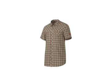 Image of Mammut Hornli Hut Shirt - Men's-Oak/Poppy-Large