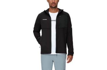 Image of Mammut Madris Light ML Hooded Jacket - Mens, Black, 2XL, 1014-03840-0001-117