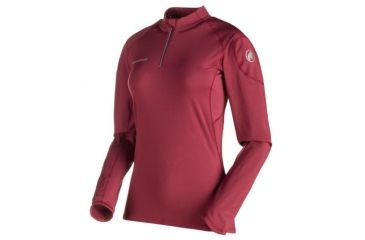 Image of Mammut MTR 141 Thermo Longsleeve Zip Shirt, Merlot, Large, 1041-05651-6007-115