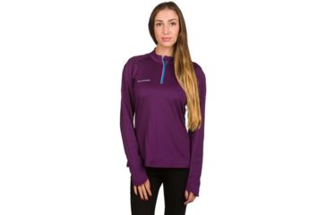 Image of Mammut MTR 141 Thermo Longsleeve Zip Top - Womens, Velvet, Extra Small, 1041-05651-6222-112