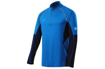Image of Mammut MTR 201 Tech Shirt - Men's-Dark Cyan/Dark Indigo-Large