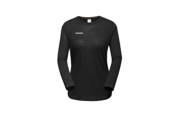 Image of Mammut Tree Wool FL Longsleeve T-Shirt - Womens, Black, XXL, 1016-01700-0001-117