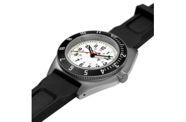 Image of Marathon Arctic Steel Navigator W/Date Ssnav-D 3-Piece Rubber Strap Kit, White, 41mm, WW194013SS-0530