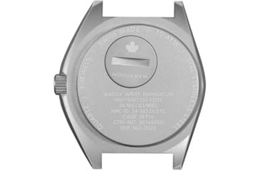 Image of Marathon Navigator Unisex Pilot's Quartz Watch w/ Date Blue Yonder SSNAV-D, 41mm, Bi-Directional, Blue, FKM Rubber, WW194013SS-1301