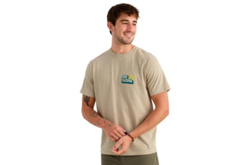 Image of Marolina DBA HUK Huk Bait N Fetch Short Sleeve Tee River Rock Heather L, H1000585-194-L
