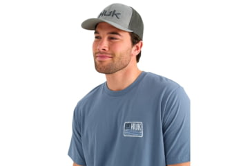 Image of Marolina DBA HUK Huk Born Wave Short Sleeve Shirt Stormy Blue M, H1000605-415-M