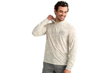 Image of Marolina DBA HUK Huk Drift Performance Hoodie Long Sleeve Shirt Silver Birch Camo S, H1200734-189-S
