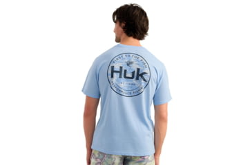 Image of Marolina DBA HUK Huk Marlin Circle Short Sleeve Pocket Shirt Cerulean S, H1000594-423-S
