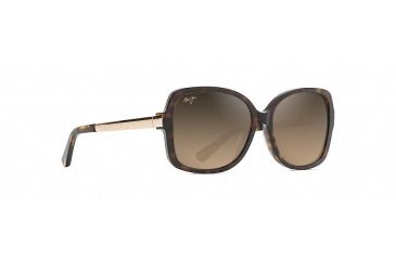 Image of Maui Jim Melika Fashion  Sunglasses,Dark Tortoise with Gold Temples,HCL Bronze Lens HS760-10K