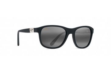 Image of Maui Jim Wakea Polarized Classic  Sunglasses,Matte Black Rubber,Neutral Grey Lens 745-02MR