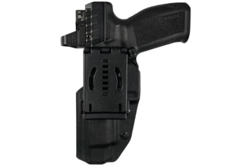 Image of Maxtor Tactical Kydex Classic Clip-on OWB Belt Holster w/ TLR-8, Sig Sauer P365 X-MACRO, Right, Black, OWBCP-BK-MACRO-TRL8