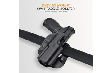Image of Maxtor Tactical CZ OWB Paddle Holster, Shadow 2, Right, Black, PADDLE-BK-SHADOW2
