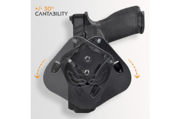 Image of Maxtor Tactical CZ OWB Paddle Holster, Shadow 2, Right, Black, PADDLE-BK-SHADOW2