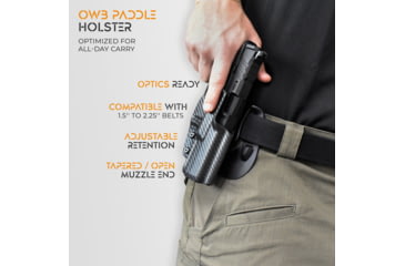 Image of Maxtor Tactical CZ OWB Paddle Holster, P-09, Right, Carbon Fiber, PADDLE-CF-CZP09