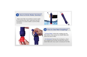 Image of Membrane Solutions Water Filter Straw II