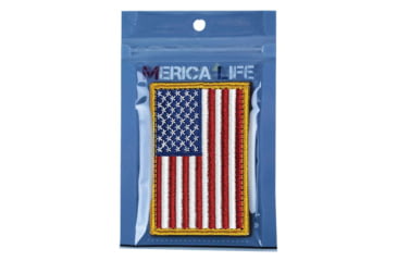Image of Merica Life Embroidered US FLAG Reverse Patch, 3 x 2, EMBR-USFLAG-REV