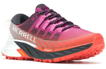 Image of Merrell Agility Peak 4 Shoes - Womens, Fuchsia/Tangerine, 9, J067524-M-9