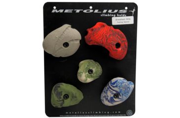 Image of Metolius Screw On PU Mini Jugs, 5 Pack, Assorted, PUMINI305