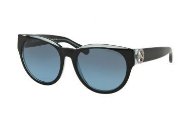 Image of Michael Kors BERMUDA MK6001B Sunglasses 300117-54 - Black/Blue Frame, Grey Blue Gradient Lenses