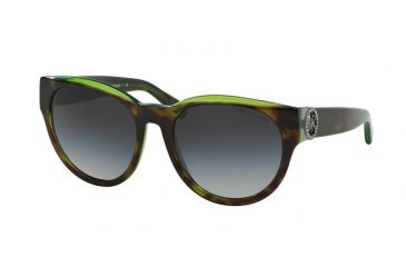 Image of Michael Kors BERMUDA MK6001B Sunglasses 300211-54 - Tortoise/Green/Grey Frame, Grey Gradient Lenses