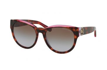 Image of Michael Kors BERMUDA MK6001B Sunglasses 300368-54 - Tortoise/Pink/Purple Frame, Brown Purple Gradient Lenses