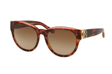 Image of Michael Kors BERMUDA MK6001B Sunglasses 300413-54 - Tortoise/Pink/Yellow Frame, Brown Gradient Lenses