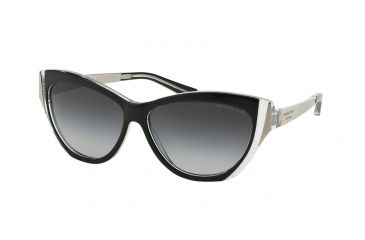 Image of Michael Kors CANEEL MK2005 Sunglasses 303311-57 - Black Crystal Frame, Grey Gradient Lenses