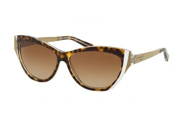 Image of Michael Kors CANEEL MK2005 Sunglasses 303413-57 - Tortoise / Crystal Frame, Brown Gradient Lenses
