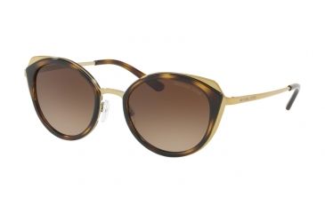 Image of Michael Kors CHARLESTON MK1029 Progressive Prescription Sunglasses, 52mm, Shiny Pale Gold/dark Tort, MK1029-116813-52-PRO