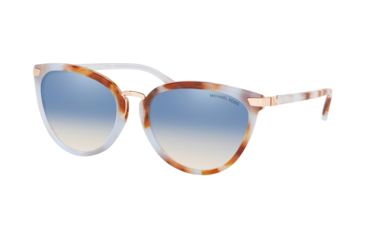 Image of Michael Kors CLAREMONT MK2103 Progressive Prescription Sunglasses, 56mm, Shore Blue Tortoise, MK2103-3710V6-56-PRO