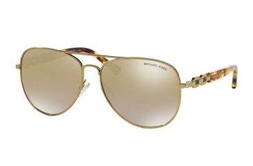Image of Michael Kors FIJI MK1003 Sunglasses 10046E-58 - Gold Frame, Gold Mirror Lenses