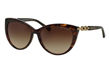Image of Michael Kors GSTAAD MK2009 Sunglasses 300613-56 - Dk Tortoise Frame, Brown Gradient Lenses