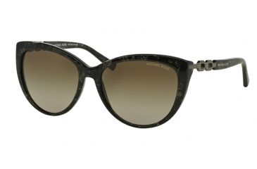 Image of Michael Kors GSTAAD MK2009 Sunglasses 303913-56 - Green Sparkle Frame, Khaki Gradient Lenses