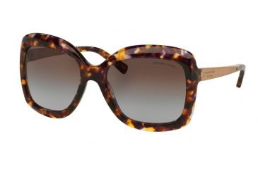Image of Michael Kors KEY WEST MK2007 Sunglasses 303268-57 - Sunset Confetti Tortoise Frame, Brown Purple Gradient Lenses
